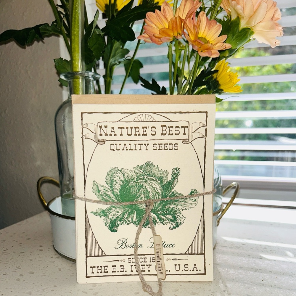 🌱 Vintage Seed Packet Blanket Cards & Envelopes Set Of 5 NWT - Picture 3 of 9